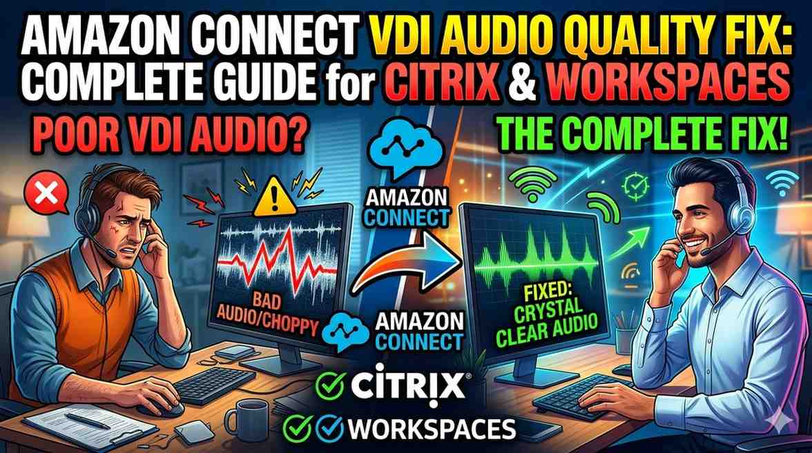 Amazon Connect VDI Audio Quality Fix Complete Guide for Citrix & WorkSpaces